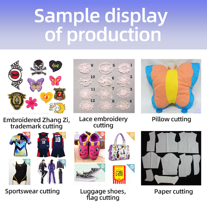 Fabric textile automatic laser cutting machine make sports wear roll to roll laser cutting machine with camara