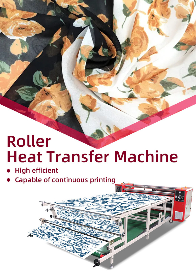 Roll to Roll Roller Heat Press Printing Machine Textile Calender Large Format Roller Heat Press Transfer Machine