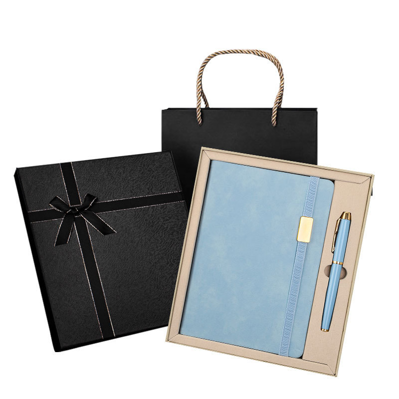 Stationery Manufacturer a5 PU Leather Journal Notebook And Pen Diary Box Gift Stationery Sets