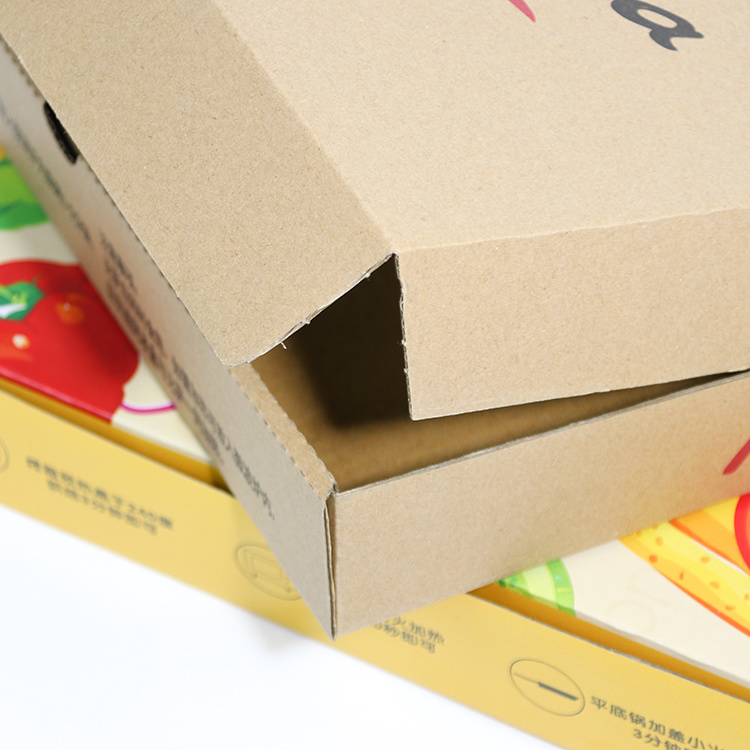 China factory supply 12 inch pattern printed corrugated cardboard pizza box