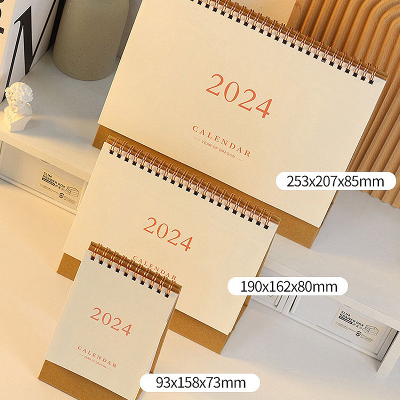 China Wholesale Customized Printing 365 Day Printed Table Desk promotional Calendars 2024