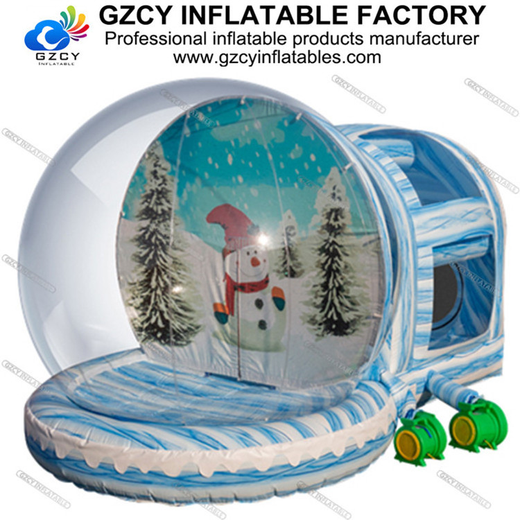 Custom size giant outdoor human  inflatable snow globe for events sale