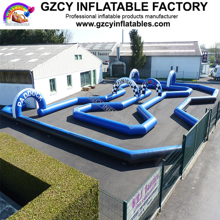 Go Kart Inflatable Circuit Racing Track For Sporting Events