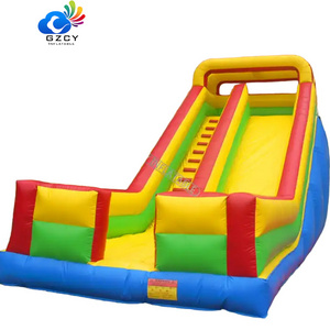 Giant Commercial star bouncy castle inflatable slides for kids blow up bounce slide out door sport