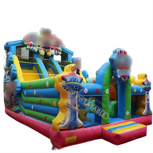 Quality Warranty Inflatable Cartoon Slide 0.55mm PVC Giant Slide Playground for Kids