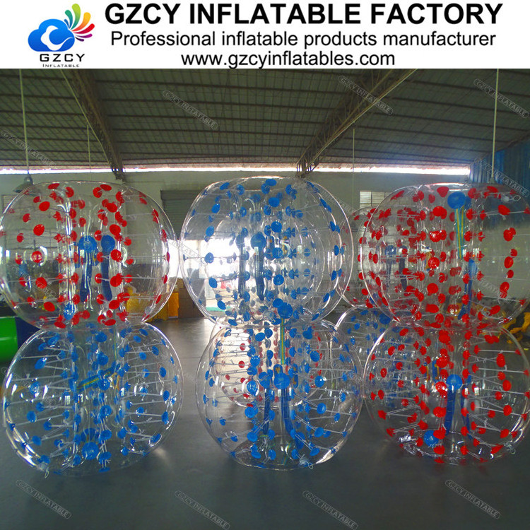 Transparent giant human water bubble ball,body bubble football ball