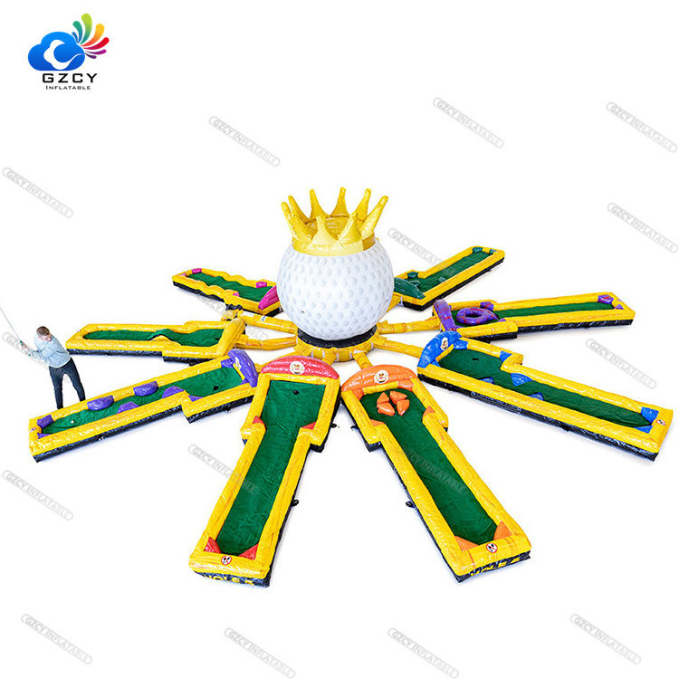 Sporting games kids games for sale, inflatable mini golf ,best quality inflatable golf field for sale