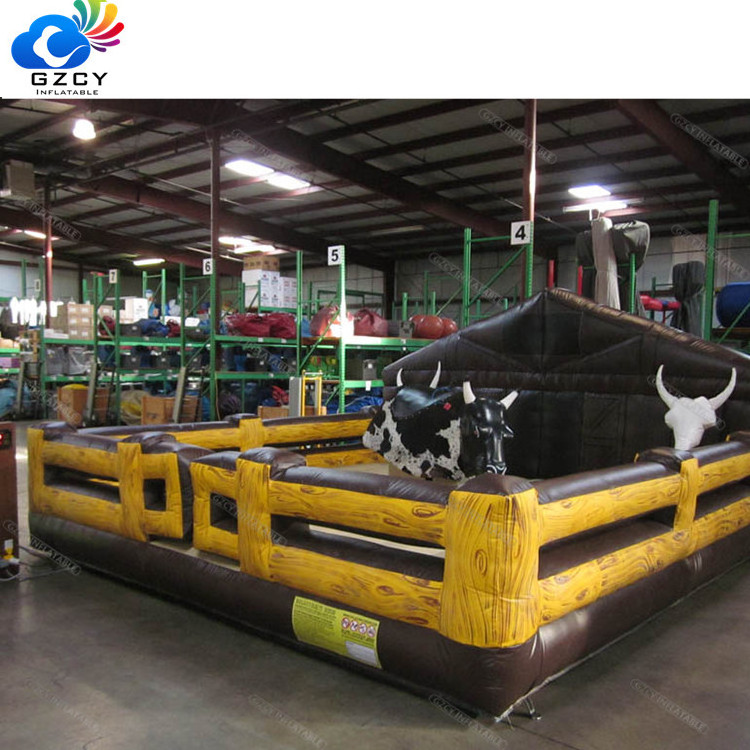 Hot sale 5m inflatable mechanical bull inflatable rodeo bull for sale