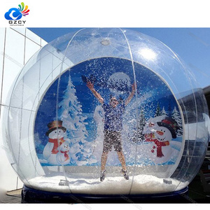 Custom size giant outdoor human  inflatable snow globe for events sale