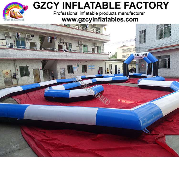 Go Kart Inflatable Circuit Racing Track For Sporting Events