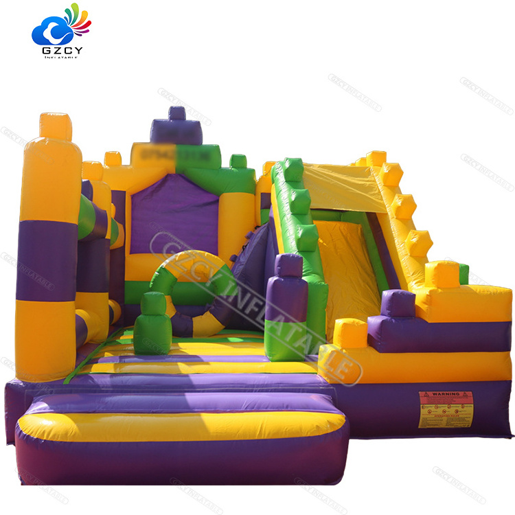 PVC Inflatable blocks bounce house Inflatable jumping bouncer house Legoing trampoline bouncy castle