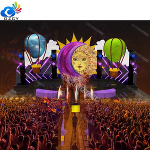 Customized festival event inflatable stage cover inflatable stage for music