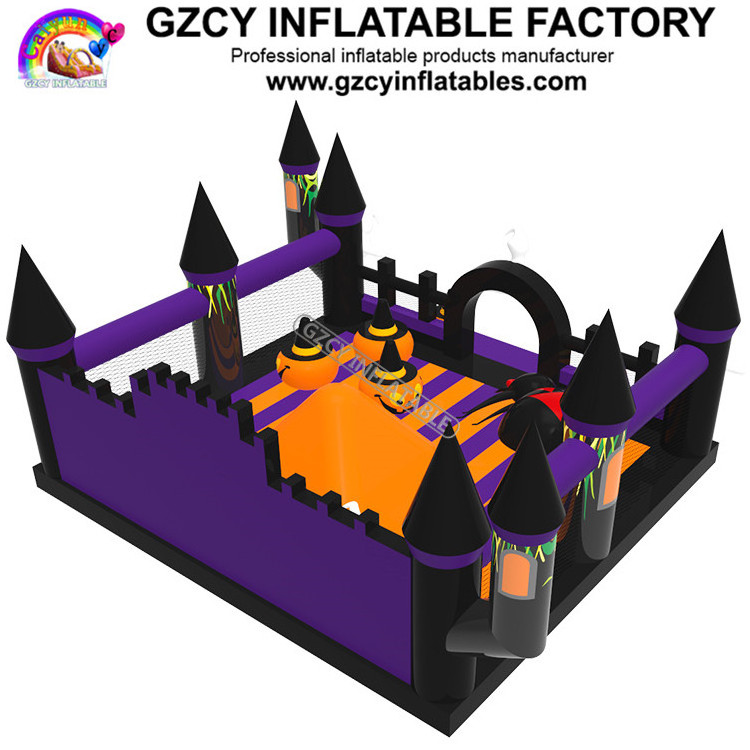 Commercial giant bouncy Halloween jumping inflatable castles manufacturer in China