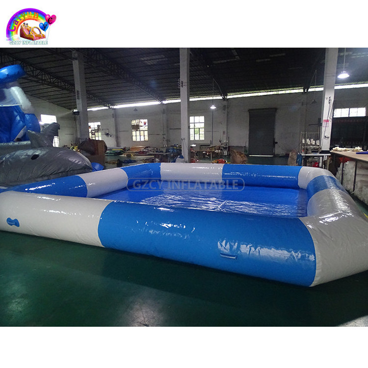 Hot sale irregular shape inflatable pool rental for kids inflatable swimming pool