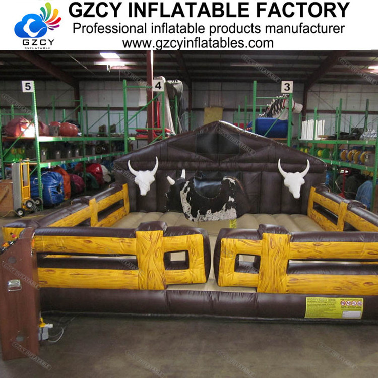 Hot sale 5m inflatable mechanical bull inflatable rodeo bull for sale