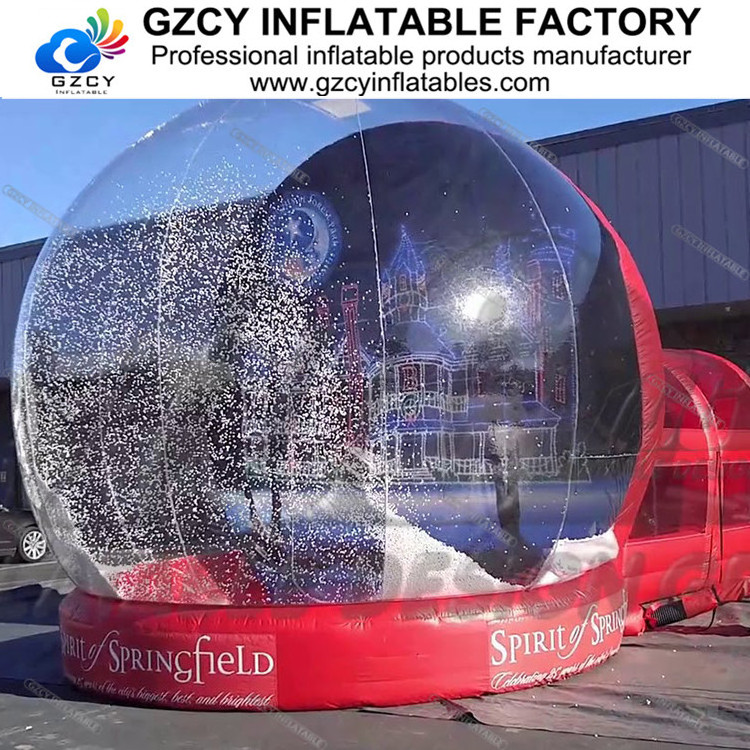 Custom size giant outdoor human  inflatable snow globe for events sale