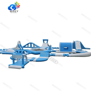 Commercial High quality sea floating outdoor inflatable water park obstacle course aqua park for sale