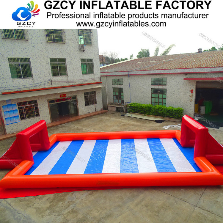 Indoor or outdoor sports game pvc football court soap inflatable soccer field for adults and kids