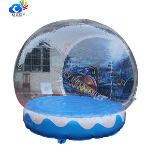 3/4/5m Christmas Inflatable Giant Snowglobe Human Size Snow Globe Blow up Festival Snow Globes for Kids and Adults