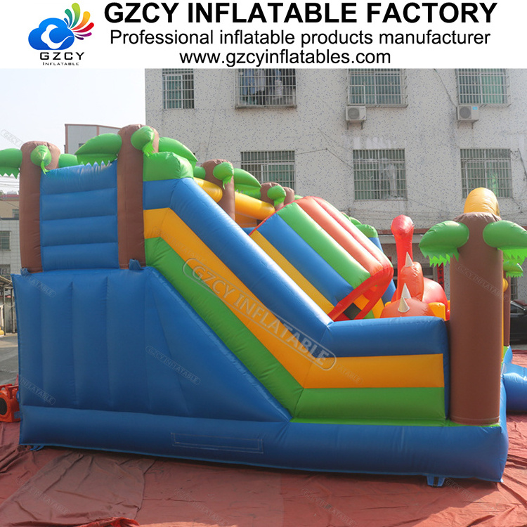 Commercial PVC Palm Tree Inflatable dry Slide For Kid Inflatable Slides Adult For Sale