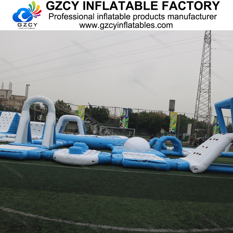 Commercial High quality sea floating outdoor inflatable water park obstacle course aqua park for sale