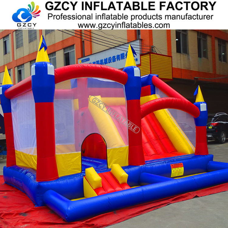 Inflatable bouncer with slide/swimming pool slide inflatable bouncer