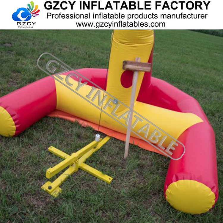 High striker game inflatable smash power games with hammer inflatable hammer striker