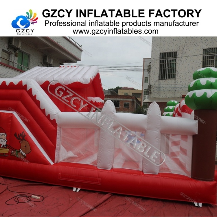 2023 new design christmas inflatable bouncer Xmas inflatable bouncy castle kids bouncer house for sale