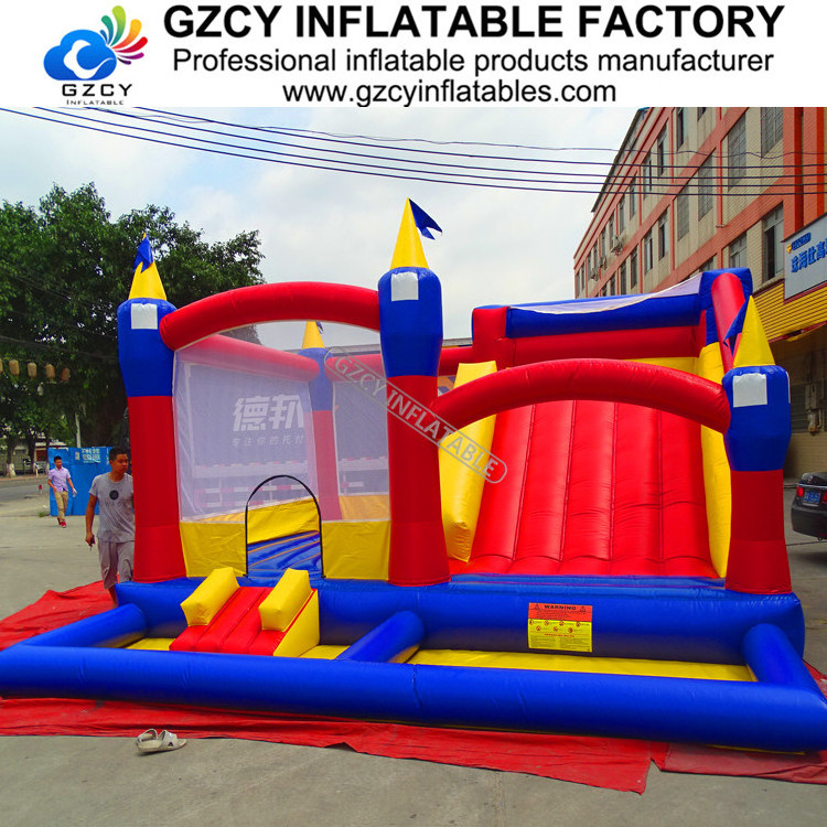 Inflatable bouncer with slide/swimming pool slide inflatable bouncer