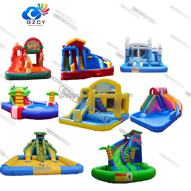 Quality Warranty Inflatable Cartoon Slide 0.55mm PVC Giant Slide Playground for Kids