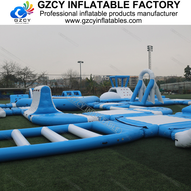 Commercial High quality sea floating outdoor inflatable water park obstacle course aqua park for sale