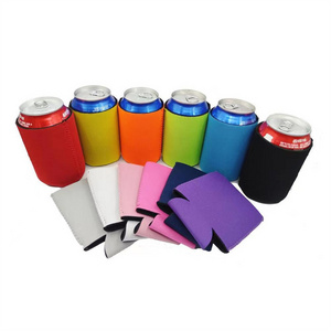 Wholesale Leather Bush Light Sublimation Can Cooler Aluminum Skinny Bottle Koozy