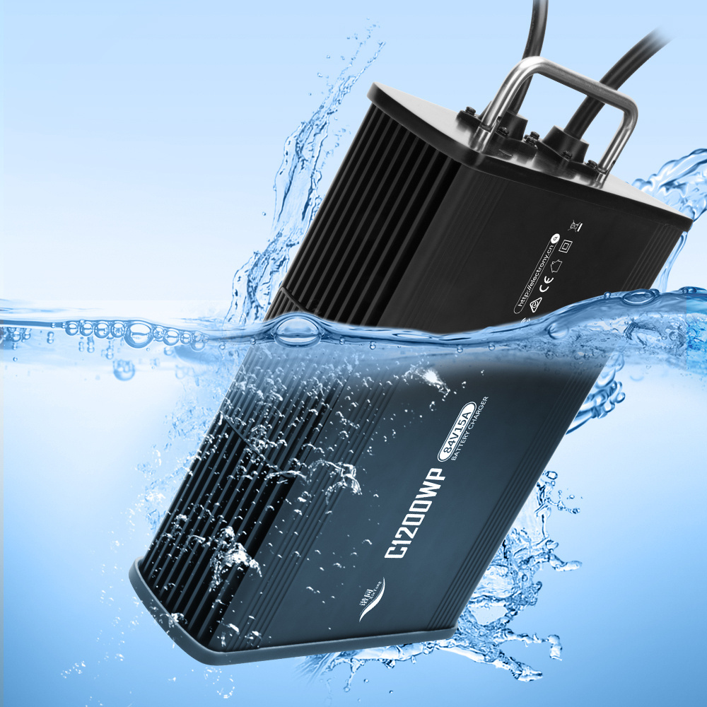 Full Sealed Waterproof IP67 LiFePO4 12V 30A 24V 25A 48V 20A Battery Charger for Onboard Boat Charger