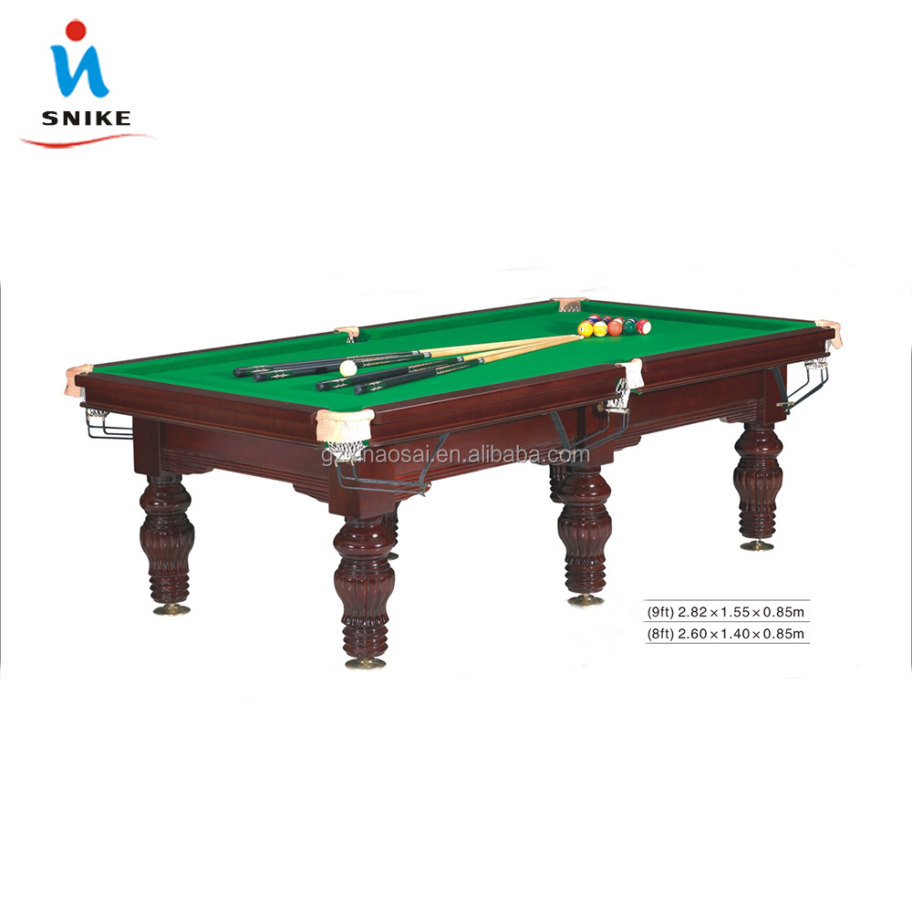 Good Quality 8ft 9ft Slate Steel Cushion K55 Rubber Billiard Tables For Sale