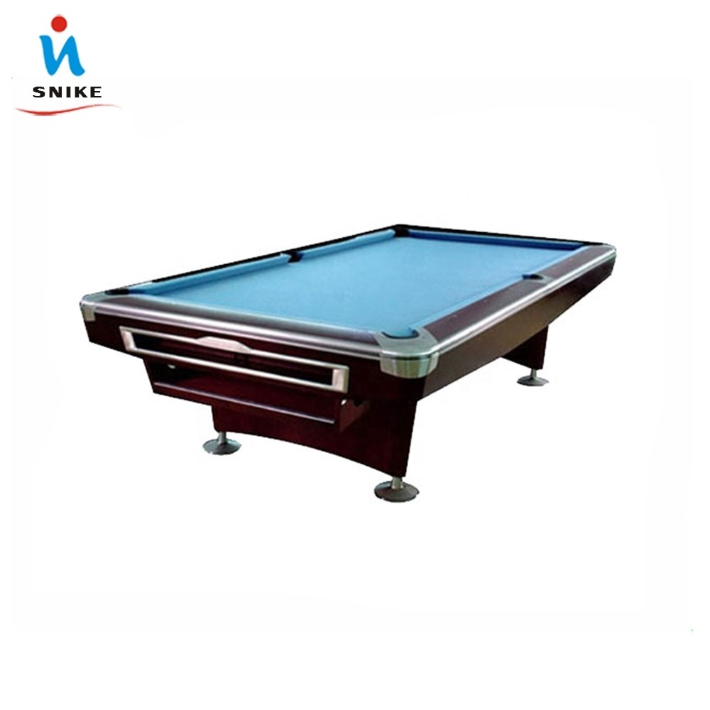 9ft Solid Wood Slate Rubber 3 Cushion Billiard Table For Sale