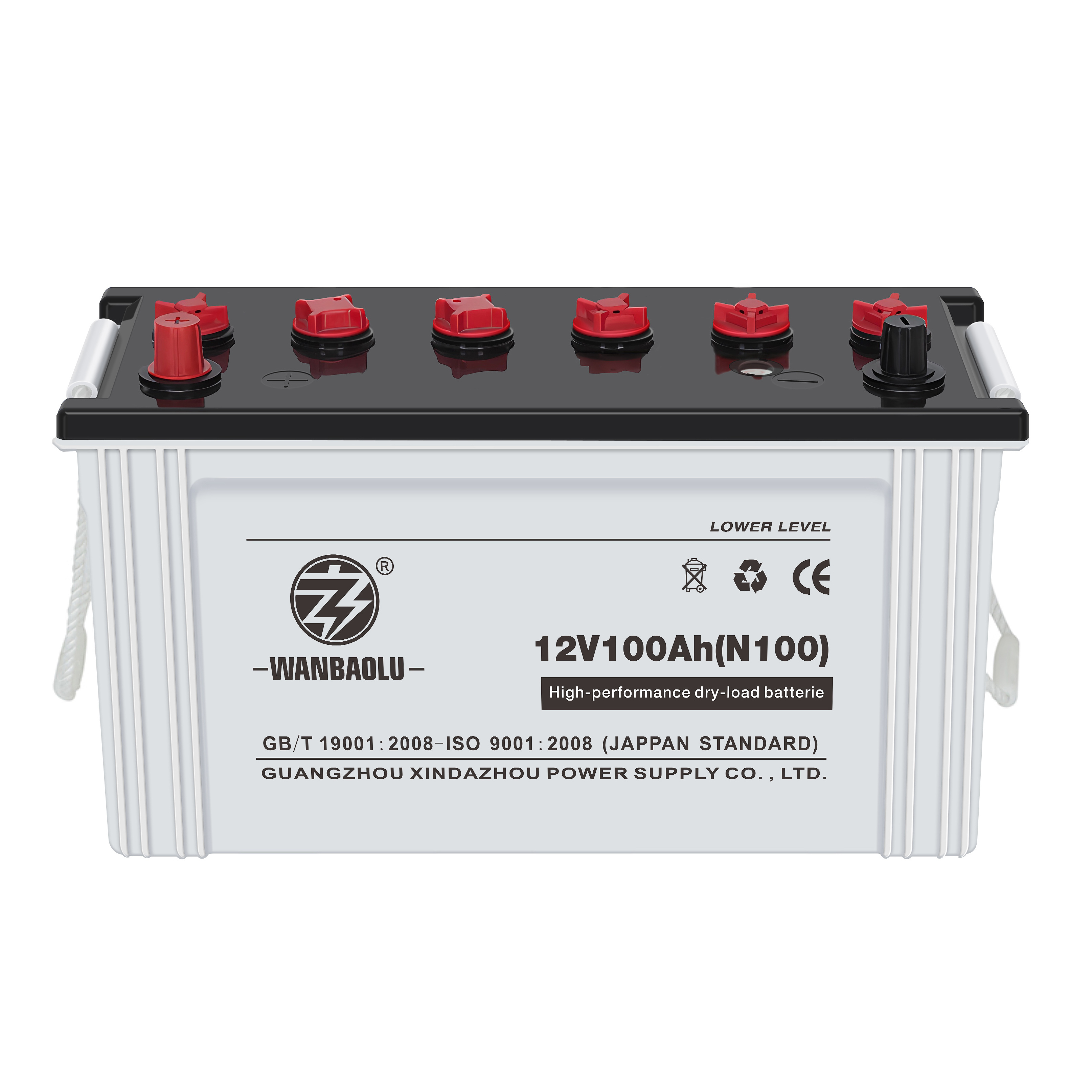 Super Long Life Lead Acid Dry Charged Car Battery N100 12V100Ah