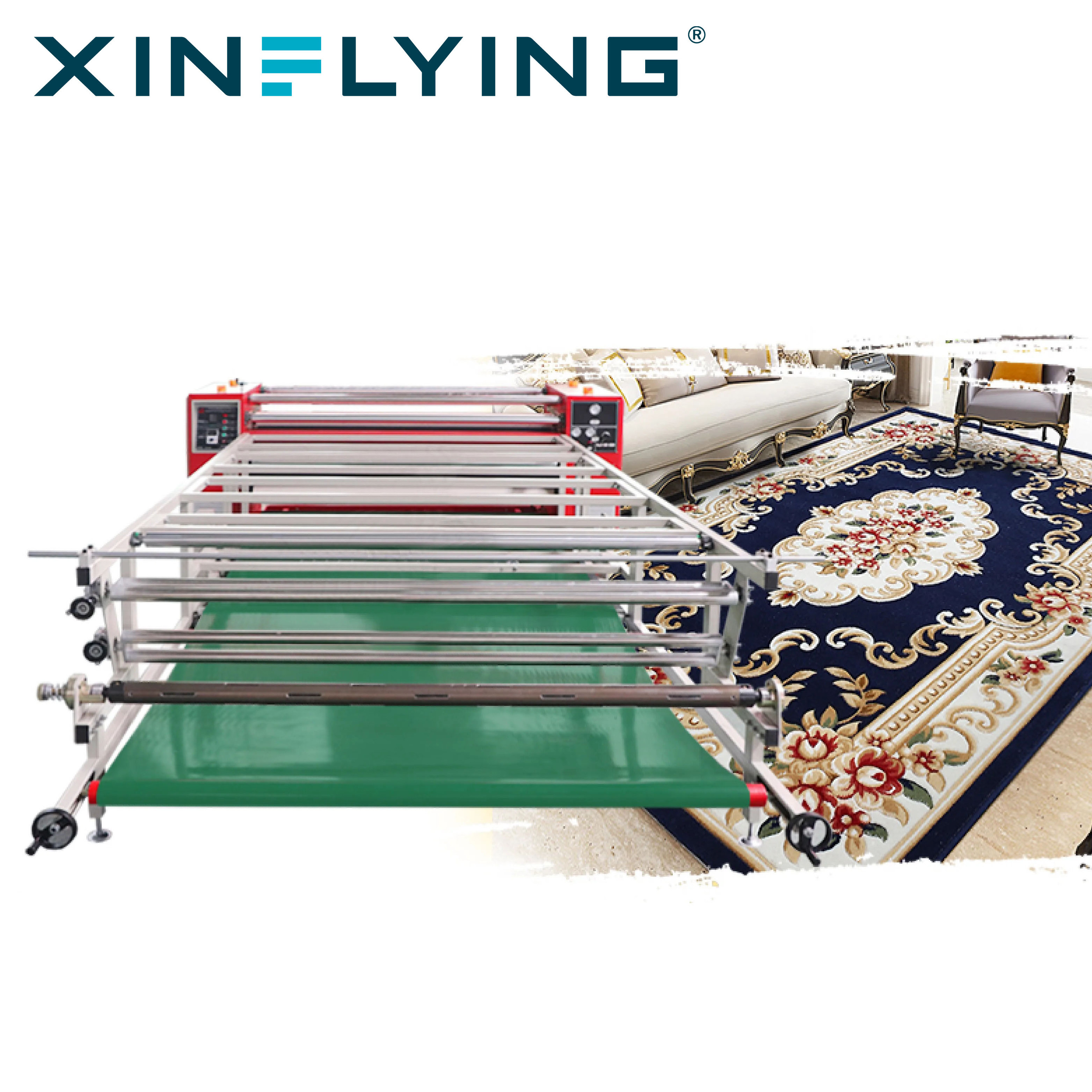 Large printing size automatic garment calender rotary sublimation roll heat press