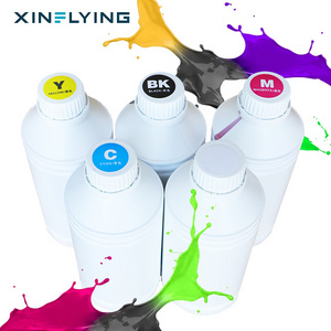 USA Warehouse non-clogging fluorescent ink dtf machine t-shirt printing dtf ink cmyk+w fm fy idea for eps xp600/i3200/i1600 head