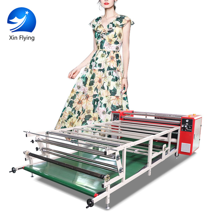 Large printing size automatic garment calender rotary sublimation roll heat press