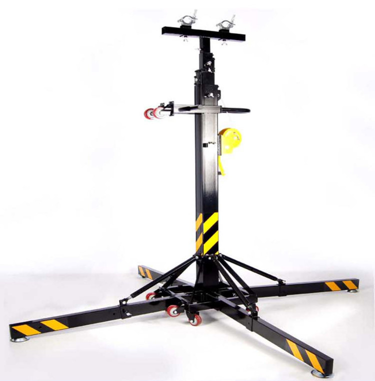 heavy duty 4m/6m/7m foldable hand crank lifting tower lighting truss stand