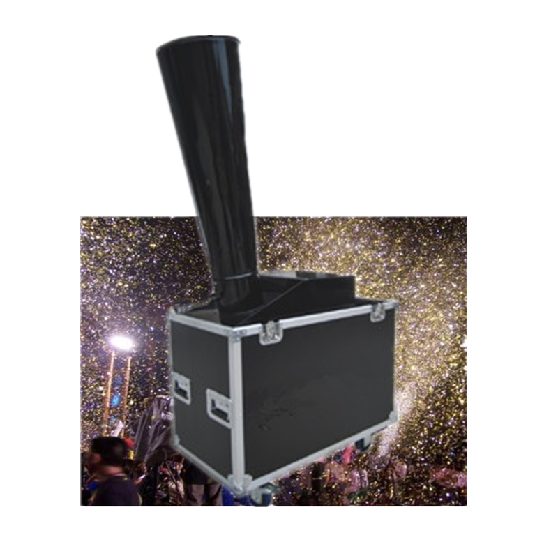 Portable launcher co2 confetti cannon jet confetticonfetti paper cannon spray stage effect machine with flightcase