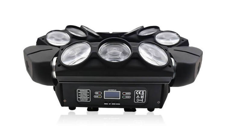 Dj lights triangle 9 eye spyder 9x12w led spider beam moving head Triangle Spider Light