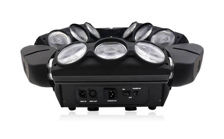 Dj lights triangle 9 eye spyder 9x12w led spider beam moving head Triangle Spider Light