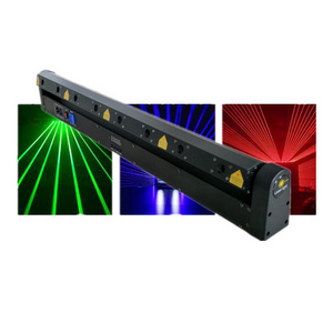 new arrival 2021 8-eye rotating laser beam array red/green/blue laser bar beam fat