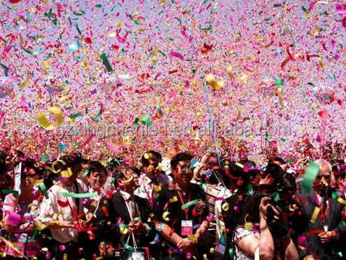 CO2 or nitrogen driven confetti cannon machine