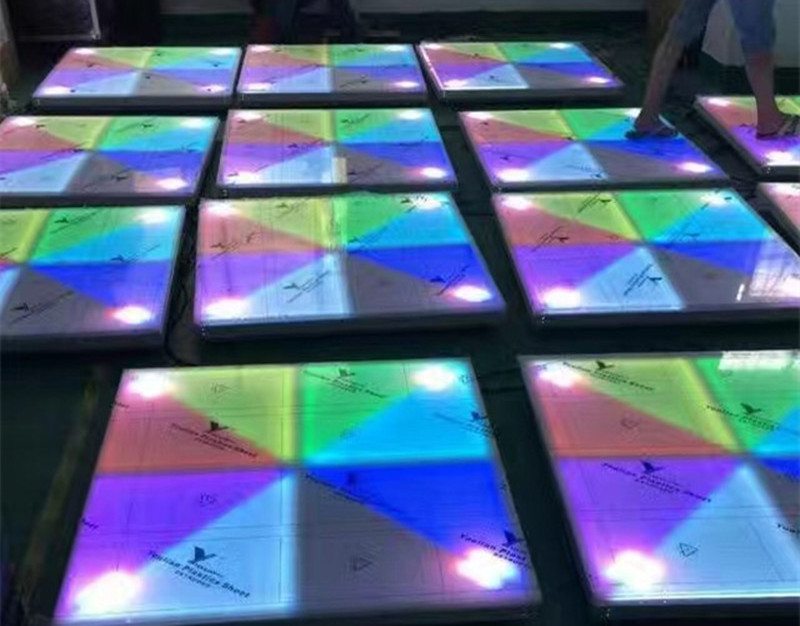 hot cheap floor tiles foor mat 1x1m dmx acrylic 480pcs RGB led dance floor