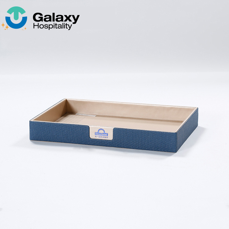 High Quality Customized Hotel Room Leather Shoe Tray