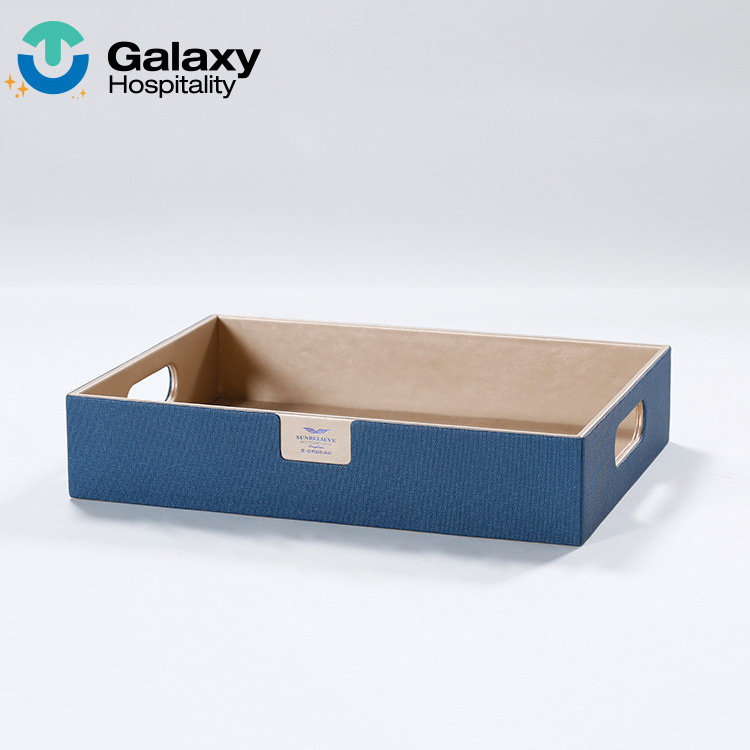 High Quality Customized Hotel Room Leather Shoe Tray