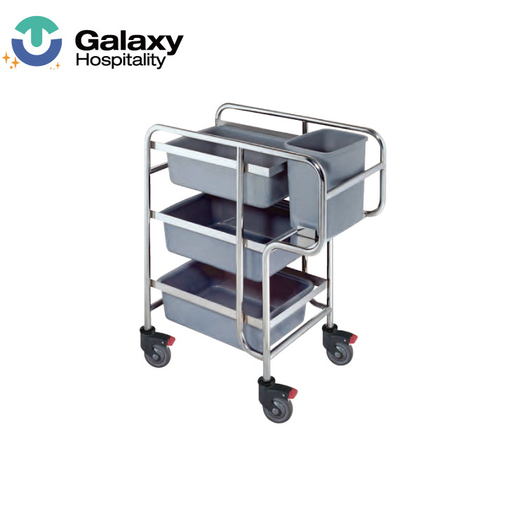 Aircraft Service Trolley Designs Utility Plastic Food Cart Hotel Room Service Trolleys