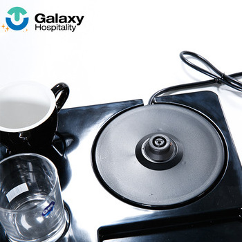 Eliya High Quality Hotel Small Electric Tea Kettle Tray Set Stainless Steel Kettle Tea Coffee Kettle Set